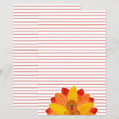 Thanksgiving rood papier voor banketbakkerij (Voorkant / Achterkant)