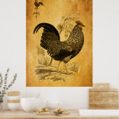Thanksgiving Rooster Poster (Keuken)