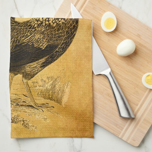 Thanksgiving Rooster Theedoek (Quarter Fold)