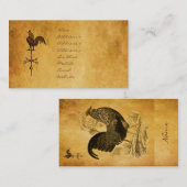 Thanksgiving Rooster Visitekaartje (Voorkant / Achterkant)