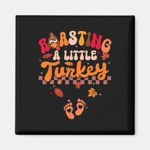 Thanksgiving roosteren een beetje Turkije Zwangers Magneet