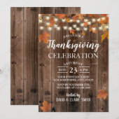 Thanksgiving rotsherfst lekken & strijklichten kaart (Voorkant / Achterkant)