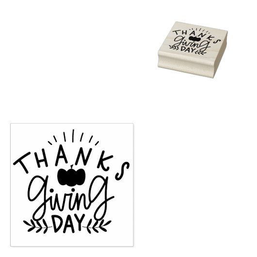 Thanksgiving Rubberstempel (Gestempeld)