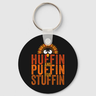 Thanksgiving Run Turkey Trot - Huffin And Puffin F Sleutelhanger