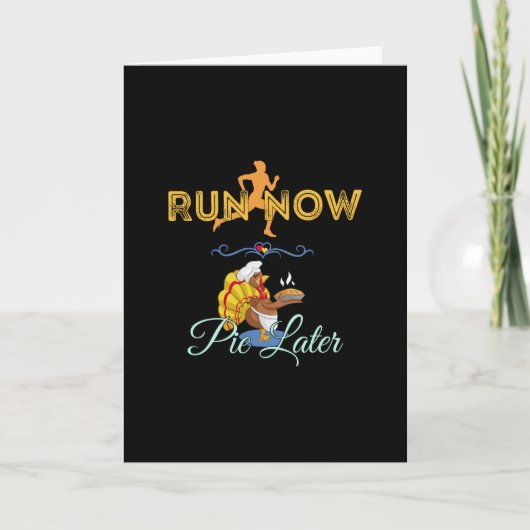 Thanksgiving Runners - Nu Rennen, Later Taart Kaart (Voorkant)