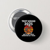 Thanksgiving Running Turkey Trot Squad 2025, Trot Ronde Button 5,7 Cm (Voorkant /achterkant)