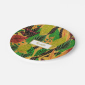 Thanksgiving Rustic Autumn Herfst Leaf Papieren Bordje (Gekanteld)