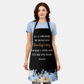 Thanksgiving - Rustic Black Scripting Schort (Gedragen)