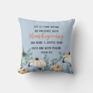 Thanksgiving Rustic Blue Pumpkins Scripting Kussen