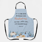 Thanksgiving - Rustic Blue Scripting Schort (Voorkant)