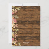 Thanksgiving Rustic Country String Lights Pumpkin Kaart (Achterkant)