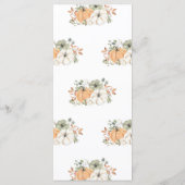 Thanksgiving Rustic Pumpkin Menu (Achterkant)