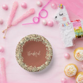 Thanksgiving Rustic Woodland Animal Herfst Copper Papieren Kommen (Feest)