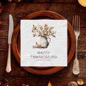 Thanksgiving Rustieke Friendsgiving Diner Herfst Servet