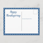 Thanksgiving rustieke konijnenfeest Schattigee Bed Feestdagenkaart (Achterkant)