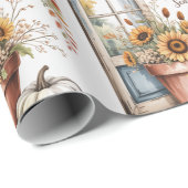 Thanksgiving, rustieke land Thanksgiving, Herfst, Cadeaupapier (Rol Hoek)