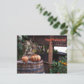 Thanksgiving rustieke pompoen vakantie Briefkaart (Staand voorkant)