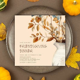 Thanksgiving Rustieke Waterverf Herfst Friendsgivi Kaart