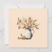 Thanksgiving Rustieke Waterverf Herfst Friendsgivi Kaart (Achterkant)