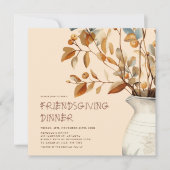 Thanksgiving Rustieke Waterverf Herfst Friendsgivi Kaart (Voorkant)