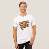 Thanksgiving samen in bedankt Tri-Blend shirt (Voorkant volledig)
