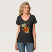 Thanksgiving Save a Turkey Eat Pizza Thankful for T-shirt (Voorkant volledig)