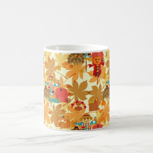 Thanksgiving scarecrow koffiemok (Center)