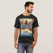  Thanksgiving schaatsen T-shirt (Voorkant volledig)