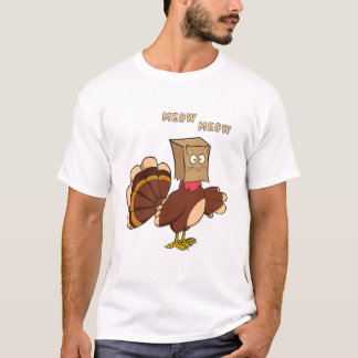 Thanksgiving Schattige Cat Fake T-shirt