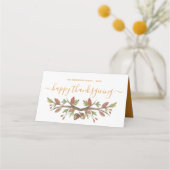 THANKSGIVING SCHATTIGEE HERFST GEBLADERTE PLAATS K PLAATSKAARTJE (Achterkant)