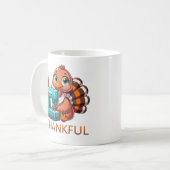 Thanksgiving Schattigee Turkije met behulp van naa Koffiemok (Voorkant links)