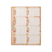 Thanksgiving Scheur Weg Weekplanner Notitieblok (Linkerzijde)
