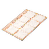 Thanksgiving Scheur Weg Weekplanner Notitieblok (Schuin)