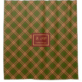 Thanksgiving Schotse ruit Gordijn Monogram Gezelli (Voorkant)