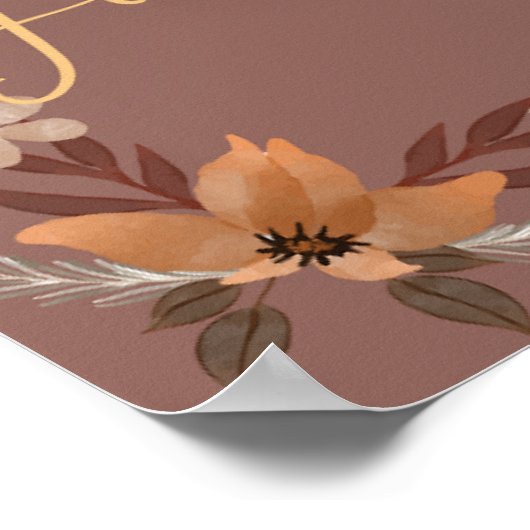 Thanksgiving Schrift Wand Art-1 Psalm 136:1 Poster (Hoek)