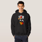 Thanksgiving Schrob Topjes Vrouw Turkije verpleegd Hoodie (Voorkant volledig)