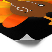 Thanksgiving Schrob Topjes Vrouw Turkije verpleegd Poster (Hoek)