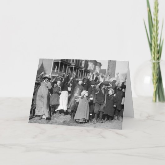 Thanksgiving Scramble 1915 Feestdagen Kaart (Voorkant)