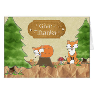 Thanksgiving Scrapbook-look-Bossen met Foxes
