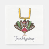 Thanksgiving Script Turkije Football Goalpost Servet (Voorkant)