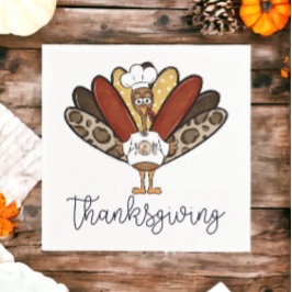 Thanksgiving Script Turkije Geef Bedankt Bord Servet