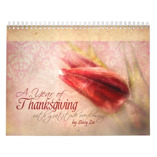 "Thanksgiving" Scripting Christelijke Art Calendar Kalender (Hoes)
