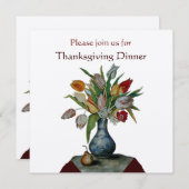 THANKSGIVING SEASON'S FRUITS/TULIPS KAART (Voorkant / Achterkant)