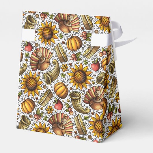 Thanksgiving Seizoen Bedankdoosjes (Achterkant)