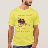 Thanksgiving Seizoensdankbaarheid op geel T-shirt (Voorkant)