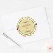 Thanksgiving Sentimenten Pompoen Pie Labels (Envelop)