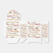 Thanksgiving Sentimenten Voedsel Treat Tassen Bedankdoosjes (Uitgevouwen)