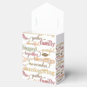 Thanksgiving Sentimenten Voedsel Treat Tassen Bedankdoosjes (Geopend)