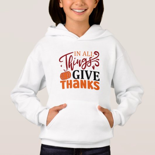 Thanksgiving serie Meisje's Pullover Hoodie (Voorkant)