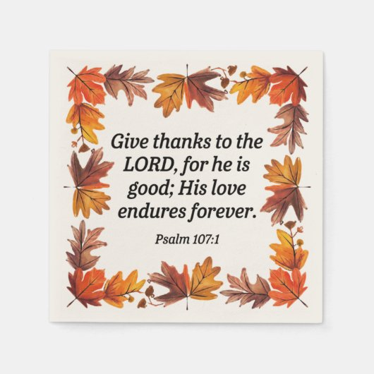 Thanksgiving Servet (Voorkant)